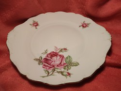 Antique porcelain rosy serving bowl