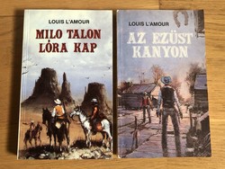 2 db Louis L'Amour könyv - Az Ezüst kanyon /  MILO Talon lóra kap