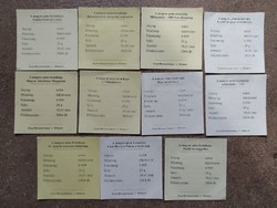 11 db tanúsítvány a Magyar pénz krónikája sorozathoz (id58778)