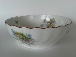 Old porcelain bowl wall decoration spring floral coma bowl forget-me-not daisy pattern folk wall bowl