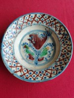 Antique Transylvanian zilah flower pattern wall plate, decorative plate