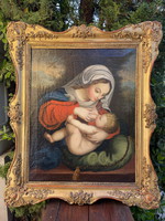 Old wonderful madonna with your baby 103x86cm !!!