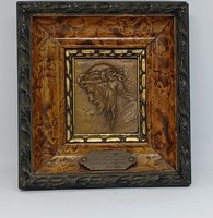 Bronze plaque frame