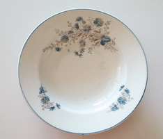 Old porcelain wall plate decorative plate blue wildflower folk plate 23 cm