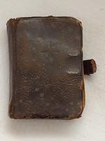 Antique, old, mini prayer book_catholic prayer book_high key