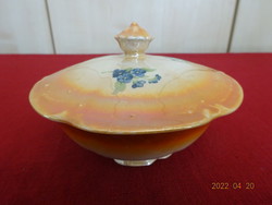 Dracshe porcelain sugar bowl, antique. The roof is blue floral. He has! Jókai.