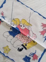 Gyermek textil zsebkendő a 70-es évekből