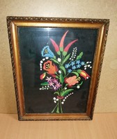 Retro embroidered picture glazed picture frame 31.5 * 39.5 cm