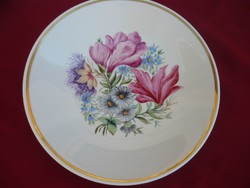 Unique hand-painted zsolnay wall plate, beautiful ,, master exam, 25 cm, non-series product.