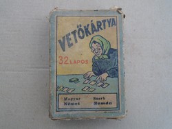 1910-es évek 32 lapos Vetőkártya + Doboza !