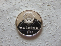 Kína ezüst 5 yuan 1988 PP 30 gramm 900 - as ezüst 02
