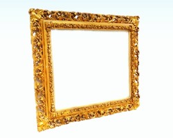 Csodálatos fából faragott firenzei barokk tükör 1845