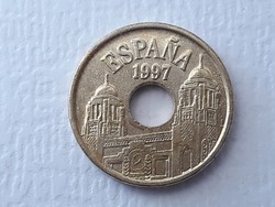 25 PTAS 1997 érme - Spanyol 25 pezeta, pesetas 1497-1997 Melilla külföldi pénzérme