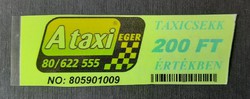 Taxicsekk 200 forint - Ataxi Eger
