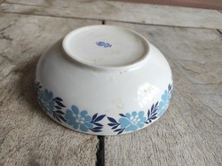 Alföldi retro porcelán tál - kék virágos mintával