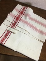 Folk art woven kitchen towel