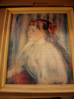 Bust of a girl Renoir reproduction