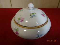 Kispest granite Hungarian porcelain sugar bowl, antique, height 9 cm. He has! Jókai.