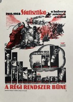 “A régi rendszer bűne”Szovjet soviet kommunista tanácsköztársaság mozgalmi plakát offset 1959