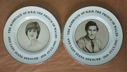 1981 princess diana and prince charles wedding memorial plate couple enoch wedgwood tunstall