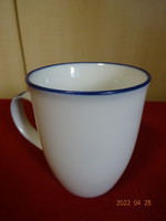 German porcelain cup with cobalt blue ears and edges. He has! Jókai.