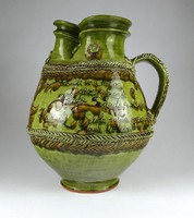 1I296 Gentle Stephen's field trip with a huge year-round inscription ceramic jug 30 cm