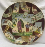 Rr! Shütz chilli oriental pattern, huge hand-painted decorative bowl, 40 cm!
