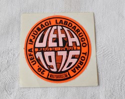 Retro sticker 29. Uefa youth football tournament Hungary May 26 - June 6, 1976