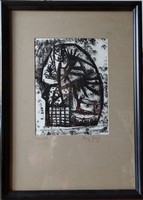 RITKA! Percz János "Asszonyok" c. monotípiája 1962-ből