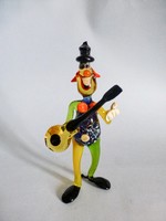 Rare Murano glass musician, music clown