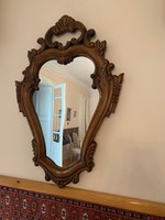 Viennese baroque mirror and 2 wall sconces (reproduction)