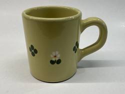 Ceramic mug with floral pattern