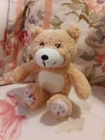TEDDY BEAR - Virágos talpú plüss maci