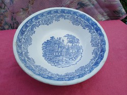 Antique Italian porcelain serving in a deep bowl