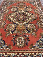 290x198cm gránátalma színű perzsa szőnyeg
