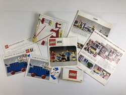 Régi LEGO prospektusok reklám anyagok  az 1960/70-es évekből.