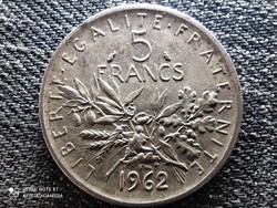 Franciaország .835 ezüst 5 Frank 1962 (id47008)