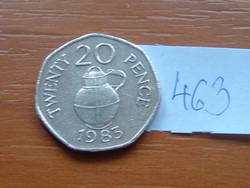 Guernsey 20 pence 1983 (guernsey milk can), copper-nickel # 463