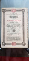 Osztrák Pfandbrief 1894, 1000 Gulden 4 %. Österreische Boden-Credit-Anstalt szelvénnyel.