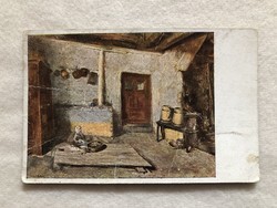 Antique postcard - Hungarian art - bruck miksa