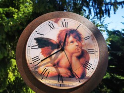 Angelic wall clock
