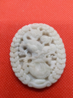 Jáde sárkány medál, amulett Kínai horoszkóp Sárkány: 1952, 1964, 1976, 1988, 2000, 2012