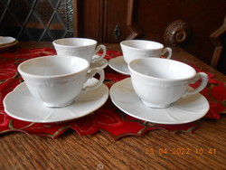 Zsolnay barokk, fehér kávés csésze