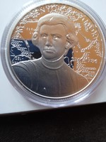 Collection liquidation! Benyovszky móric commemorative year 10,000 ft silver coin.
