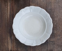 Zsolnay inda mintás, leveses, mély tányér, 23,6 cm