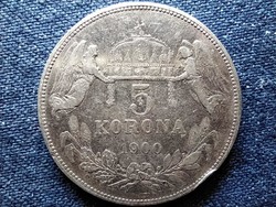Ferenc József (1848-1916) .900 ezüst 5 Korona 1900 KB (id49356)