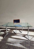Contemporary postmodern industrial desk