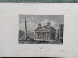 ROM, das Pantheon, eredeti Acelmetszet  1835 Kiado: Hilburghausen