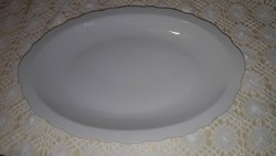 Porcelain, white large serving bowl, oval