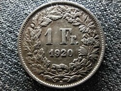 Svájc .835 ezüst 1 Frank 1920 B (id44988)